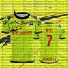 Men's Rugby T-shirt, Home Jersey, Fiji 7S, Round Neck Men's Top