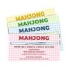4 Pcs Mahjong Line Reader, American Mahjongg Scoring Card with Rules, Sliding Line Guide for NMJL Card, Rummy Tile Tracker