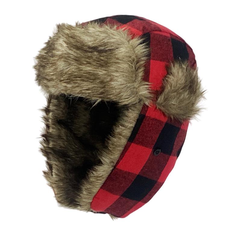 Căciulă de iarnă Aviator din lână de miel: Rezistent la vânt, Rezistent la frig, Protecție pentru urechi pentru activități în aer liber