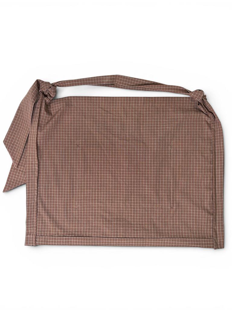 Nought 000 Design Check Tie Bag / Check Brown