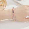 Color Plated Enamel Bracelet Retro Enamel Flower Bangle Cloisonne Bracelet  Traditional Style