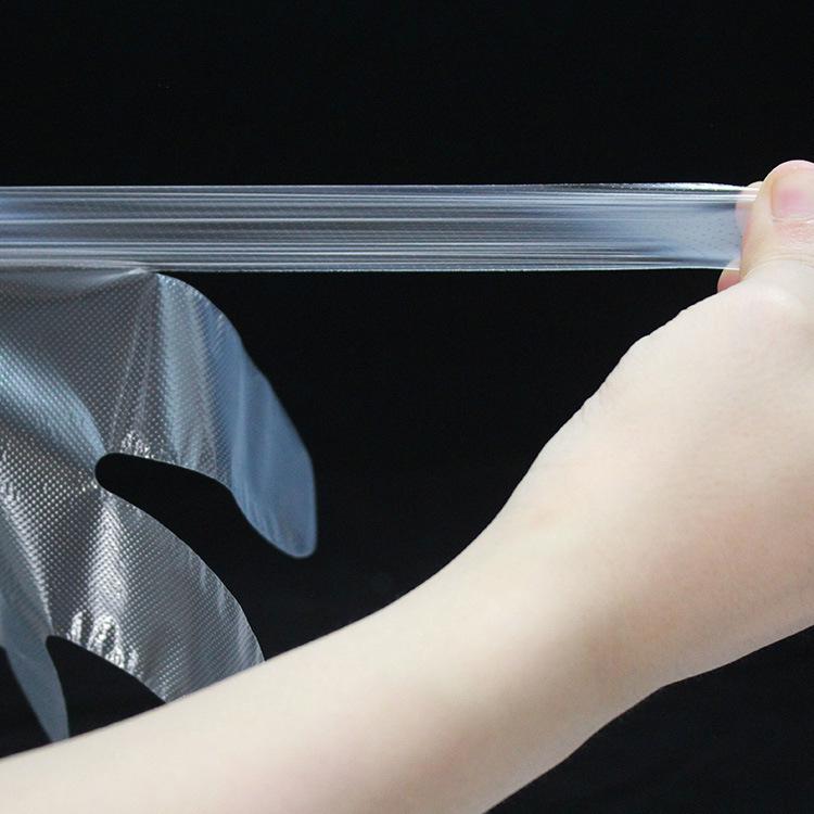 100er-Pack Einweg-PE-Folienhandschuhe für Friseurbedarf, Gastronomie, Lebensmittelqualität und Hummerverarbeitung