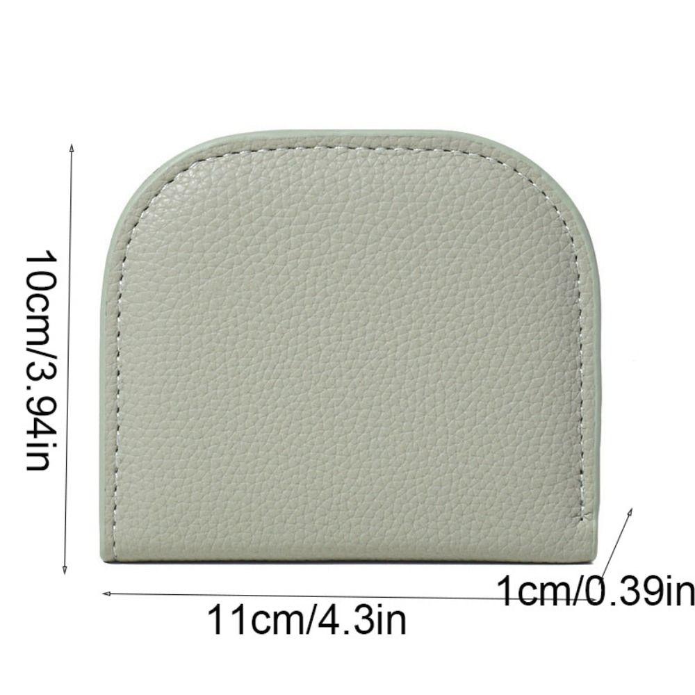 Korean Style Coin Purse Zipper PU Leather Card Holder Portable Short Wallet  Women