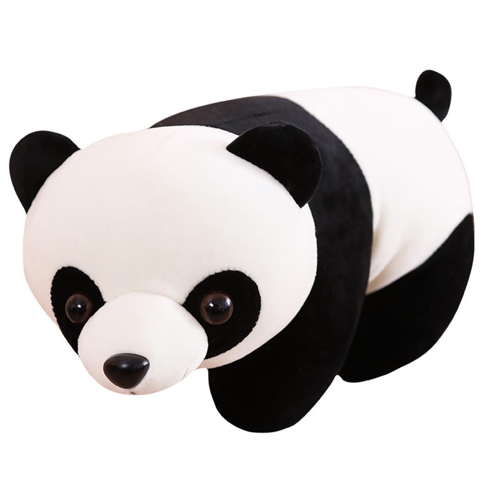 Adorable Giant Panda Plush Toy - Soft Cotton Sleeping Panda Doll Birthday Gift 25 cm
