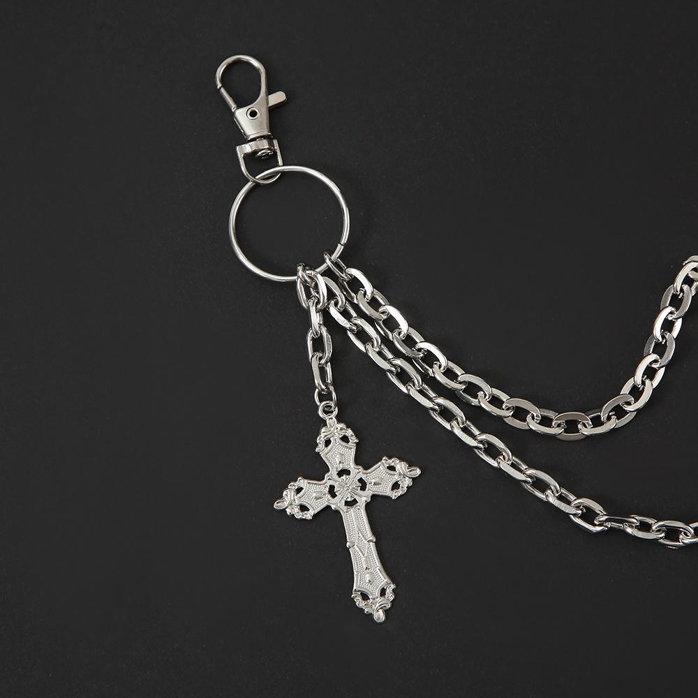 Personalized Multi-Layer Cross Pendant Pants Chain - Fashion Trend Accessory