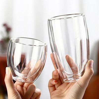 5 Maten Dubbelwandige Geïsoleerde Glazen Kop Heldere Espresso Koffiemokken Handgemaakte Biermok Thee Melkglas Whiskeyglazen Kopjes Drinkware