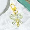 Transparent Acrylic Bow Keyring for Girls' Bags - DIY Pendant Accessory Small Gift