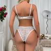 Europe Sexy Lingerie Set Women Deep V Push Up Bra Set Summer 1/2 Cup Comfort Underwear Lace Panties C D Cup Plus Size Brassiere