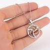 Elegant Stainless Steel Volleyball Jewelry Gift  Adjustable Neckchain Comfortable Corrosion Resistant Necklace