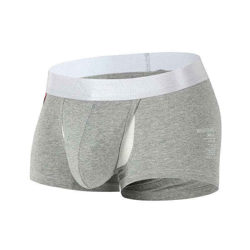 Ανδρικά Βαμβακερά Μποξεράκια Space Capsule - Αναπνέοντα, Με Μέση Ύψους, Μονόχρωμα, Μεγάλα Μεγέθη