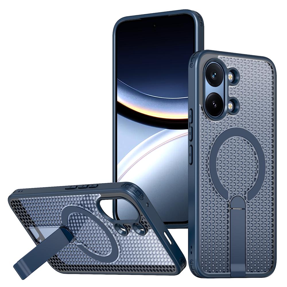KEYSION Dutý kryt pro odvod tepla s MagSafe pro Xiaomi POCO X8 Pro Max Magnetické chlazení Skrytý stojánek Nárazuvzdorný kryt telefonu