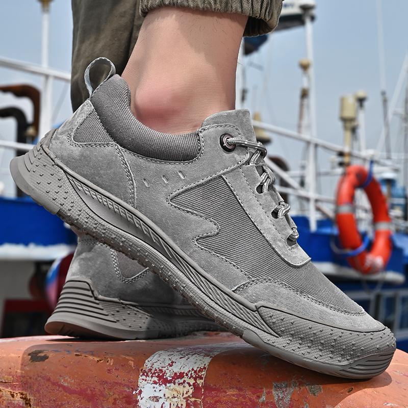 Fashion Autumn Men Shoes fashion Genuine Leather Loafers Breathable lace up comfortable Oxfords Casual Shoes Outdoor Men Sneakers shoes