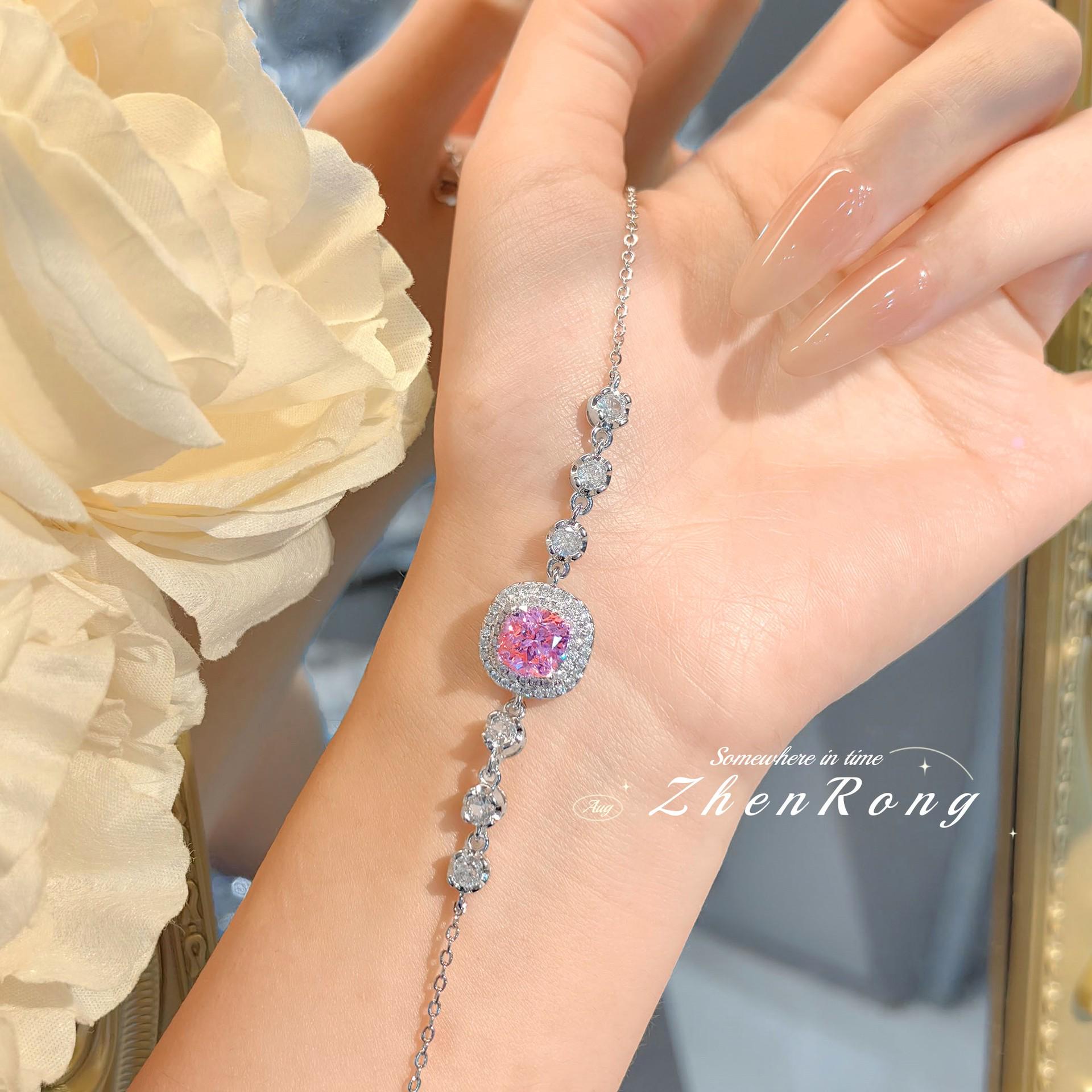 

Элегантный браслет «Аргайл» с желтыми бриллиантами - Роскошный, универсальный и изысканный дизайн для женщин 17+4cm