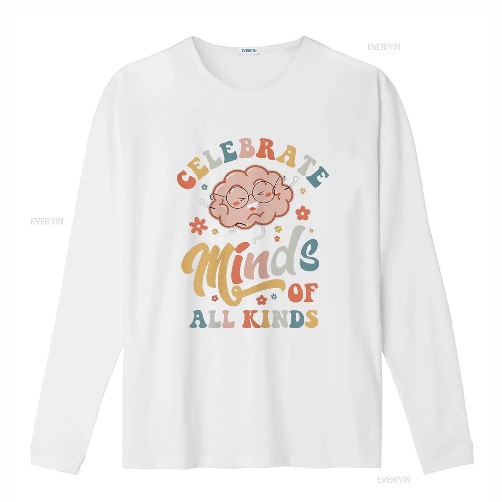 Womens T Shirt Celebrate Minds Of All Kinds Neurodiversity Autism Casual  Tops Black Medium vintage Washed Soft Comfortable