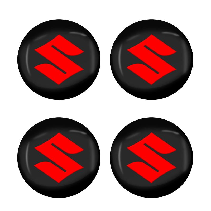 Hot 4Pcs 56/60MM Car Wheel Center Hub Caps Logo Cover Accessories For Suzuki Celerio