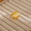 1Pcs Stainless Steel Ring Set with Zirconia, Metal Style Finger Ring, Index Finger Ring