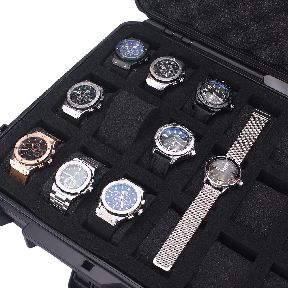 24 Slot Plastic Watch Case Portable Waterproof Watch Case Is Used To Store Watches Tool Box