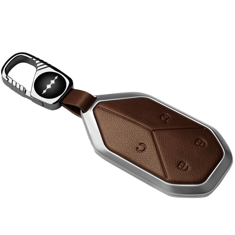 Key Case for BYD Fangchengbao: Fits 5-Key, Titanium 7, Baobao 5/8/3, Men's Women's Card Shell with Buckle