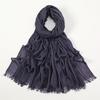 Large Size Cotton Feeling Scarf Women Plain Foulard Femme Luxury Hijab Long Bandana Evening Party Dress Shawls and Wraps