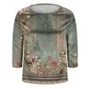 Blouse For Women Dressy 3/4 Long Sleeve Shirts Business Casual Outfit Tops