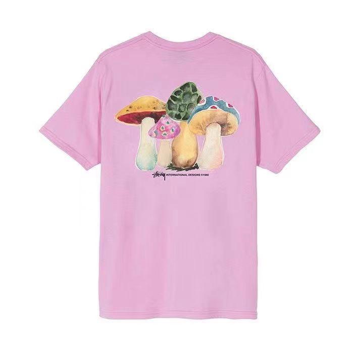 Spring and Summer New Light Luxury Brand Blueberry Men's and Women's Short Sleeved Fashionable Casual Pattern Printed T-shirt
