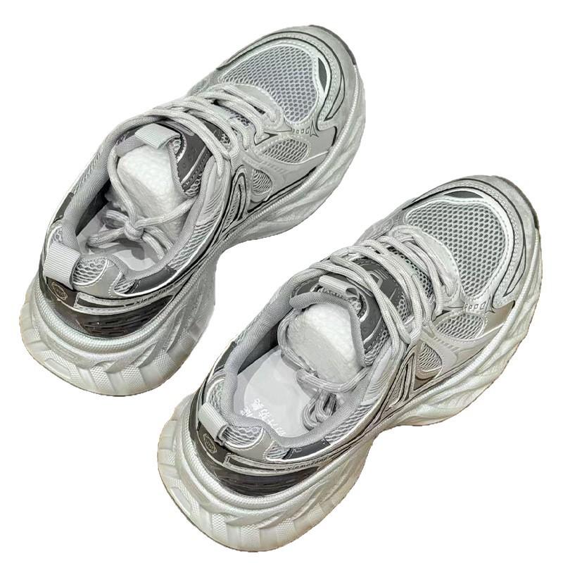Dad Shoes Girl 2025 Summer New Small Sneakers Suction Film Bottom Mesh Breathable Women's Shoes Versatile Shoes Children