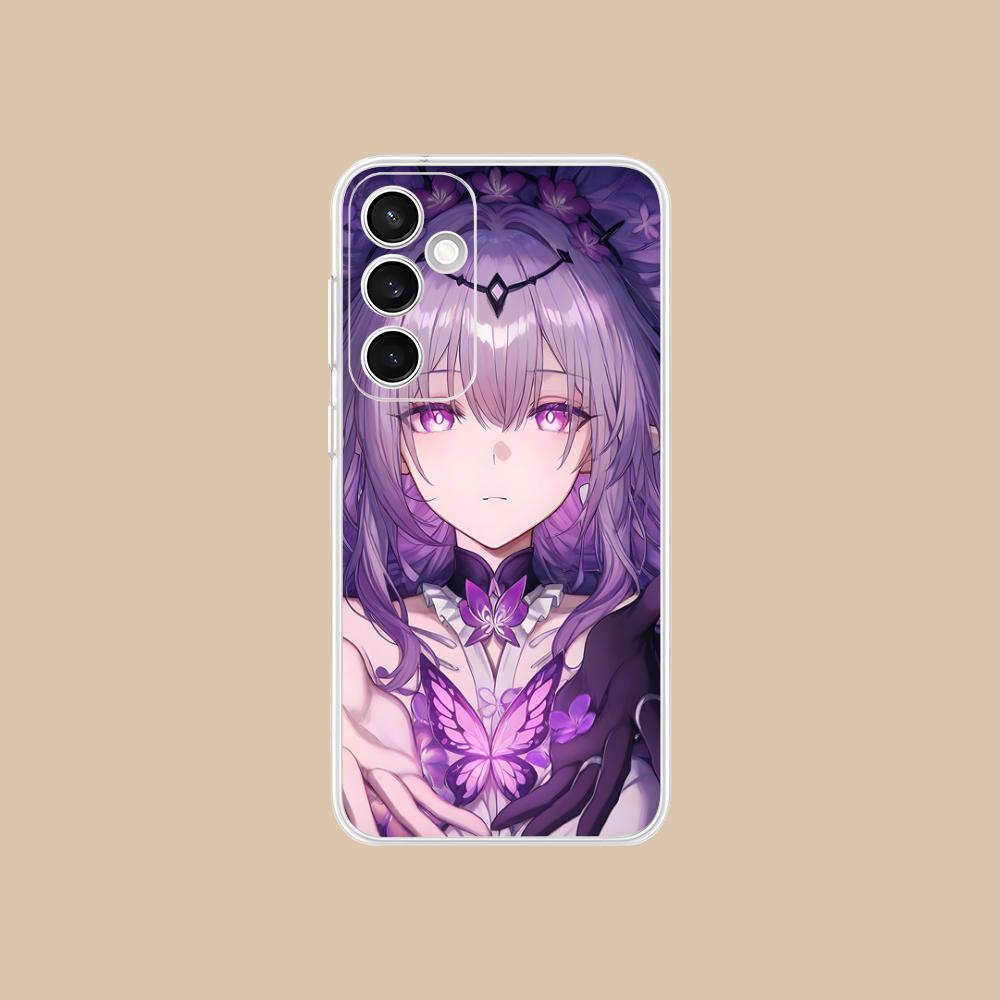 HSR Castorice Clear Mobile Phone Case for Samsung Galaxy S25 S24 S23 S22 S21Plus FE Ultra Colorful Cover