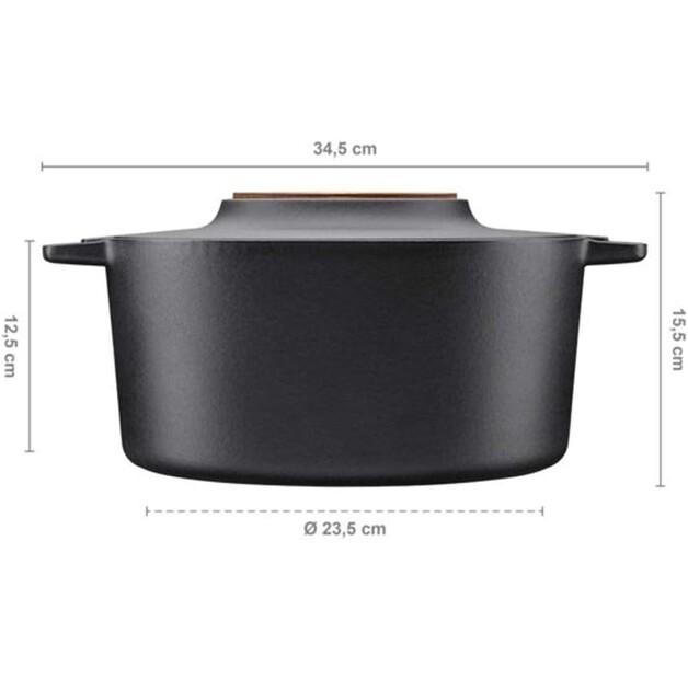 Кастрюля чугунная Fiskars Norden 6 л (1026566)