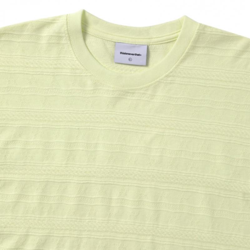 ThiSiSneverthat Star Jacquard L S Tee paLe yeLLow