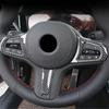 For BMW 3 5 Series G20 G30 X3 X4 G01 G02 2018-24 ABS Carbon Fiber Car Steering Wheel Button Cover Trim Stickers Car Accessories