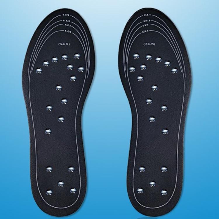 

Магнитные массажные стельки: Черно-белый, 18 магнитов, Дышащий, Унисекс Black Insoles with 18 Magnets