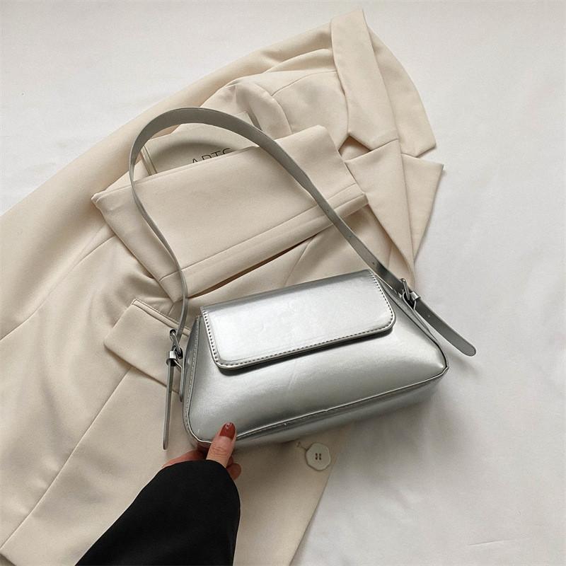 Trendy Pu Leather Small Shoulder Bag For Women 2023 Stylish Casual Crossbody