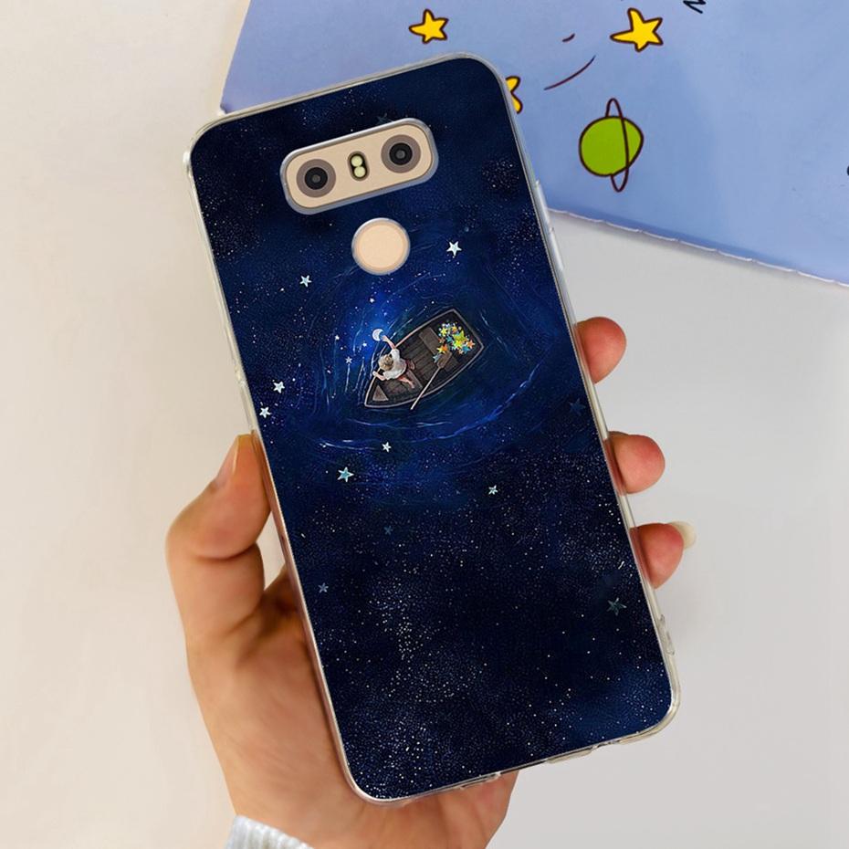 Case For LG Q6 Plus H870 H871 G600L G600K G600S Cute Flower Cat Pattern Soft Silicone TPU Phone Cases For LG G6 G 6 G6plus