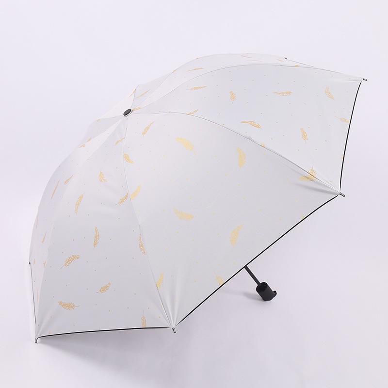 Guarda-chuva Automático Triplo de Sol com Estilo Fresco – Logotipos Personalizáveis para Proteção contra Sol e Chuva