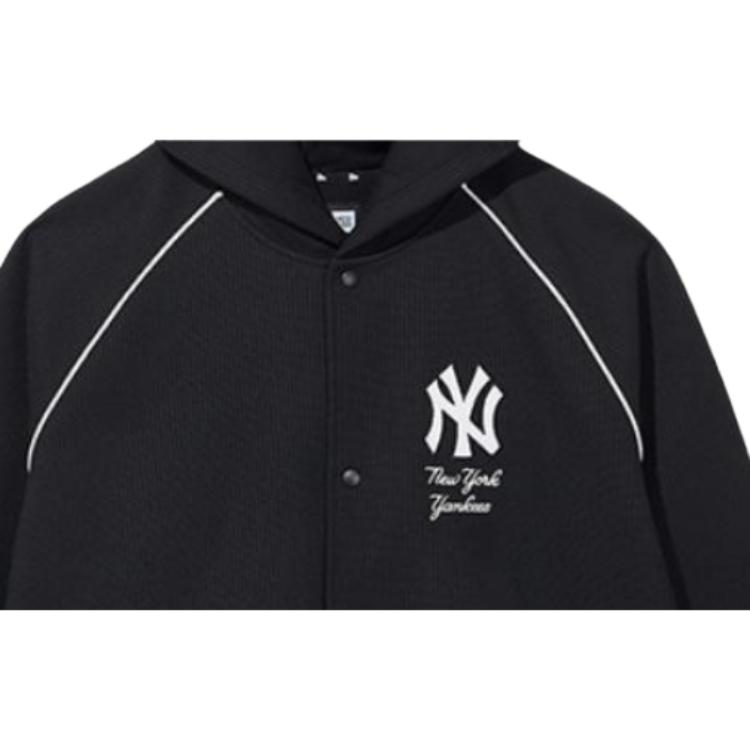 New Era Waffle Hooded Single-Breasted Long Sleeve Loose Jacket Men Jackets 14529389