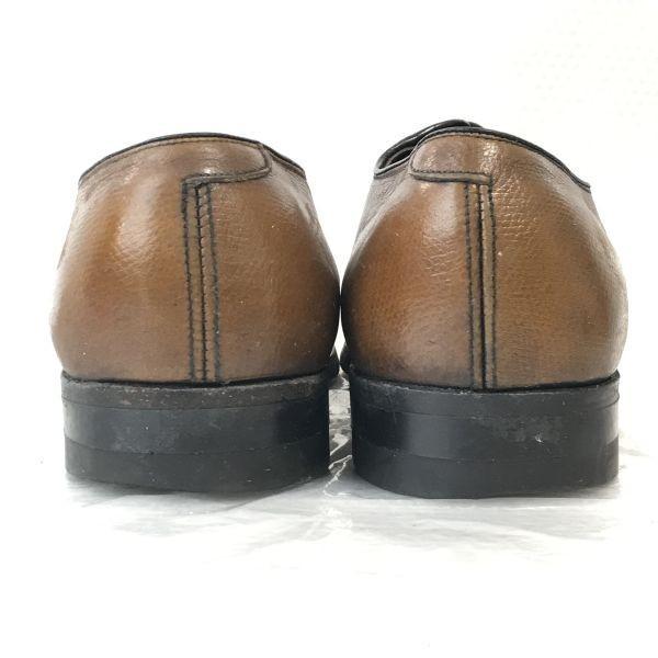 60s-70s Vintage/JOHN MARTIN VULCAN ARCH LIFT/Goodyear Welt Leather U-Tip Shoes/6.5E/24.5/Brown/BROWN/Dress Shoes(USED)