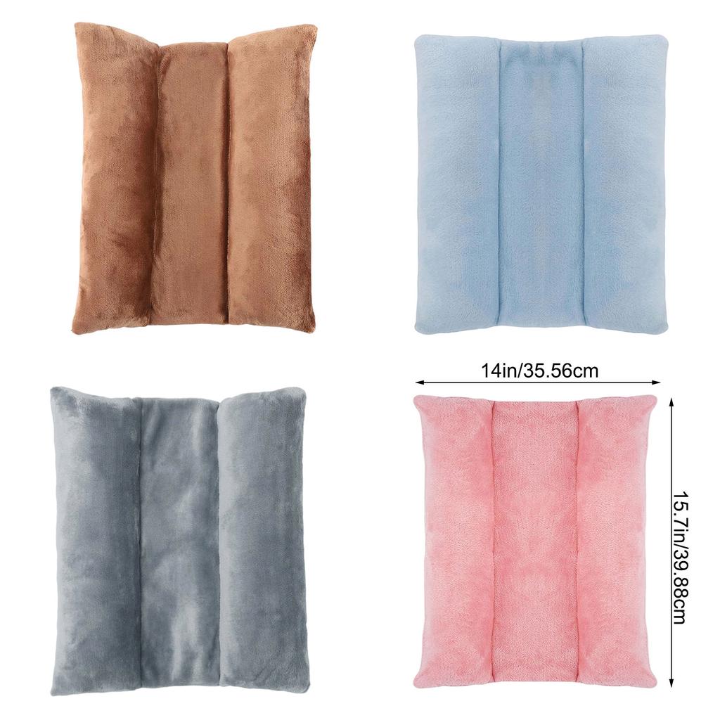 Snuggle Bunnies Bolsters Bed for Rabbit, Cats, Dogs and Other Small Pet, Reversible Fleece Flop Bedding with Padded Side