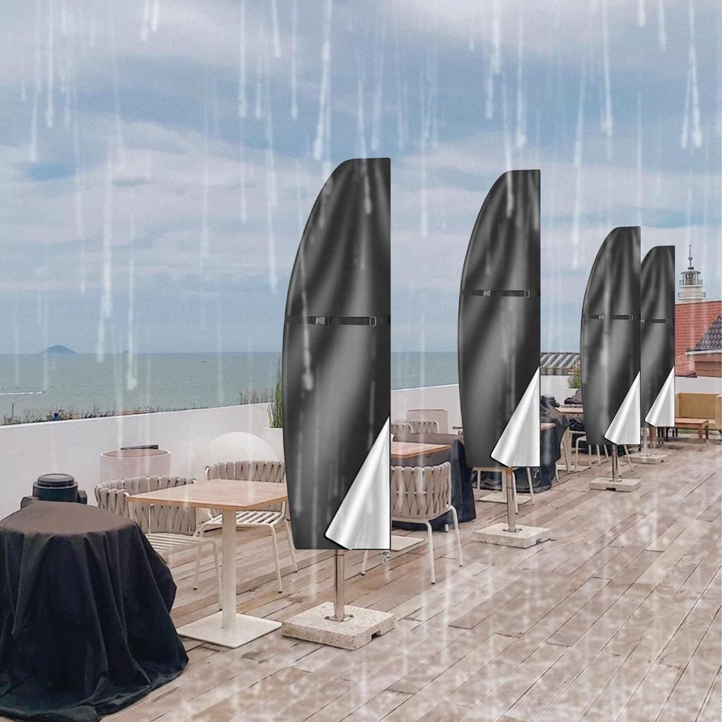 Terrasparasol Parasolhoes Waterdicht Buiten Banana Rechte Stijl Past op Vrijhangende Parasol tot 11-13 Voet