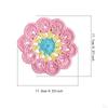 Crochet Coaster Coffee and Tea Flower Shape Round Woven Funny Gift Non Slip Decoration Cup