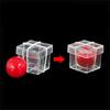 Illusion Magic Clear Ball Through Box Gimmick Props Magic Tricks Funny Ball Penetrate Box  Close Up