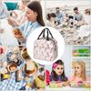 Gold Pineapple Pattern Insulated Lunch Bag for Women Kids Portable Food Boxes Thermal Lunch Box Tote