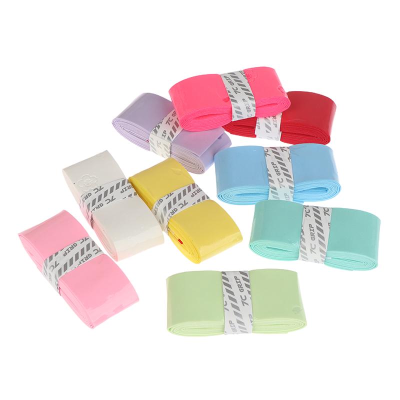 1Pc Pu Badminton Handle Wrap Tape Non-Slip Cherry Blossom Print Badminton Overgrip Sweat-Absorbent Badminton Racket Handle Grip