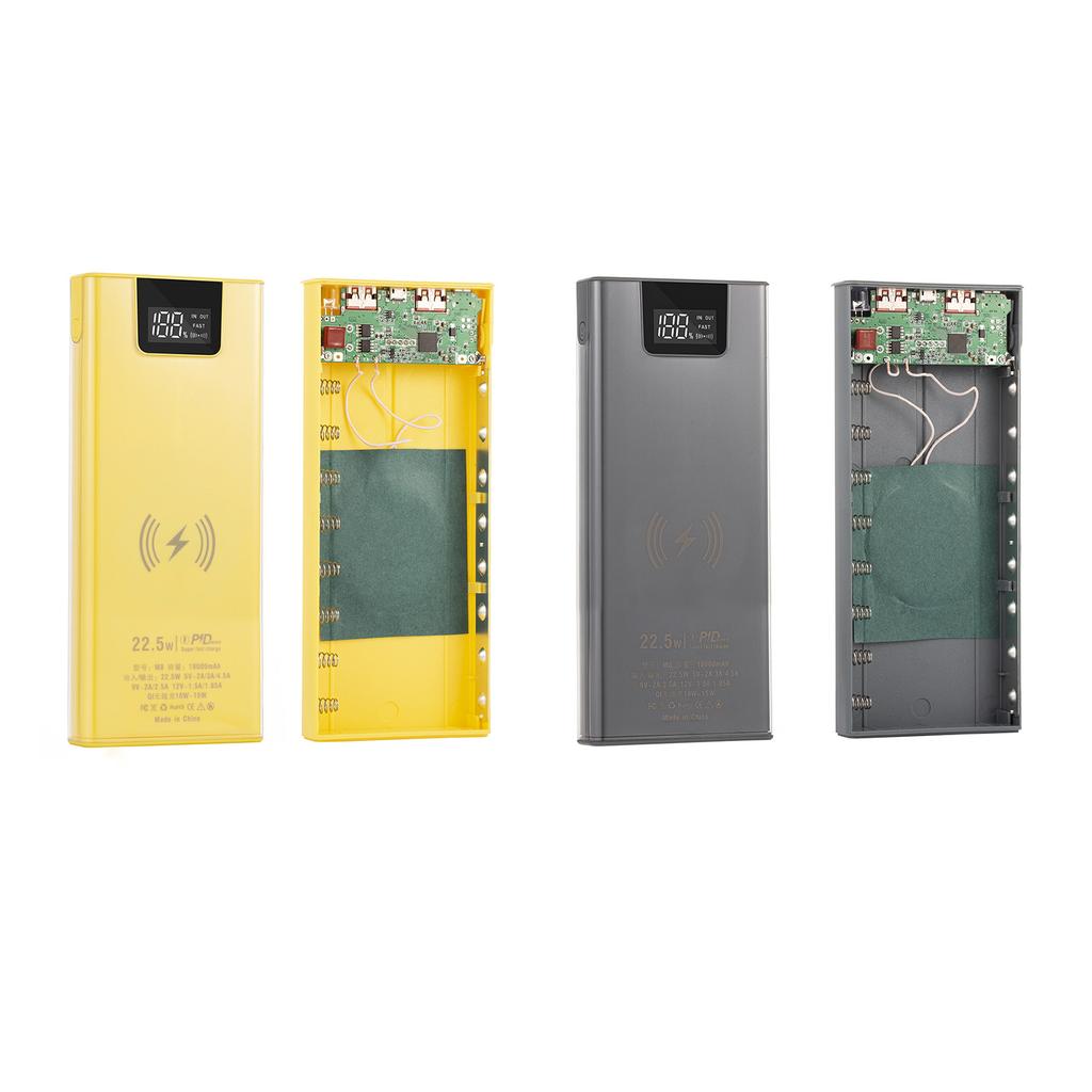 8x18650 Battery Holder Shells Power Bank Case PVC Shells Charger Power Bank Shells Protectors DIY PVC Boxes