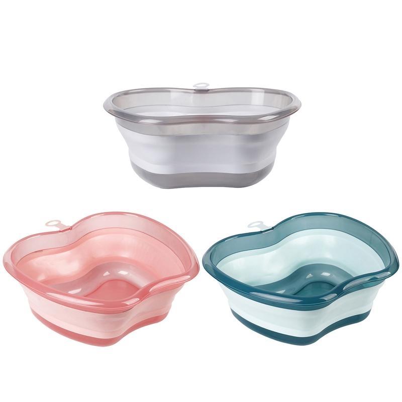 652F Collapsible Washing Tub 2 Sizes Foldable Laundry Basket Home Bathroom