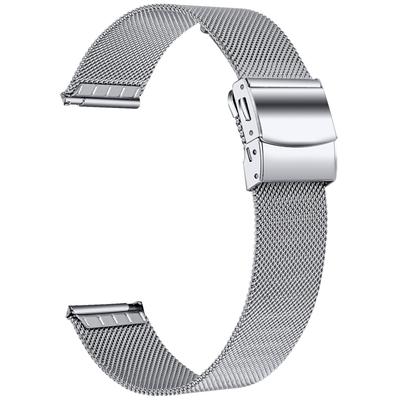 Für Samsung Galaxy Watch FE 40mm Metall Uhrenarmband Milanaise Mesh Armband