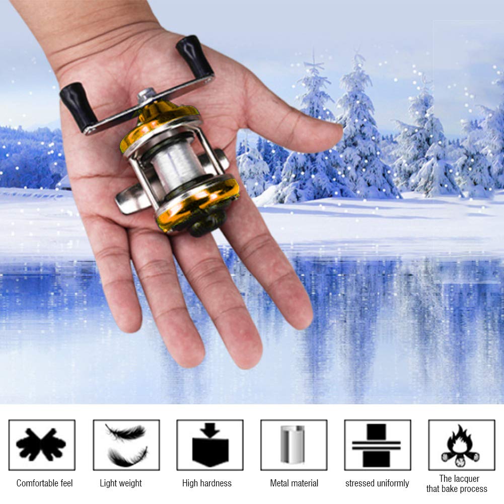 Fishing reel for lakes and Reel with interchangeable handles for left and Spinning Small and Fishing Stainless dams, ponds, rivers, oceans. right. 1.