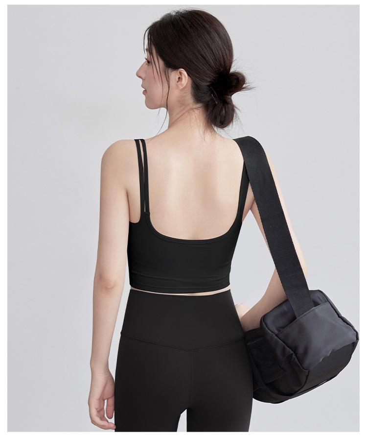 2025 Women's Autumn/Winter Camisole with Built-in Chest Pads & Back Support for Running, Fitness, Yoga, & Outerwear