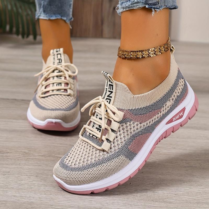 Shoes Women's Shoes Hundred New Sneakers Mesh Breathable Casual Single Shoes