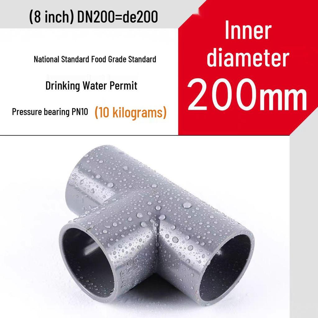 Formosa UPVC T-Shaped High-Temp Flame Resistant Tee Connector for Air and Water Supply