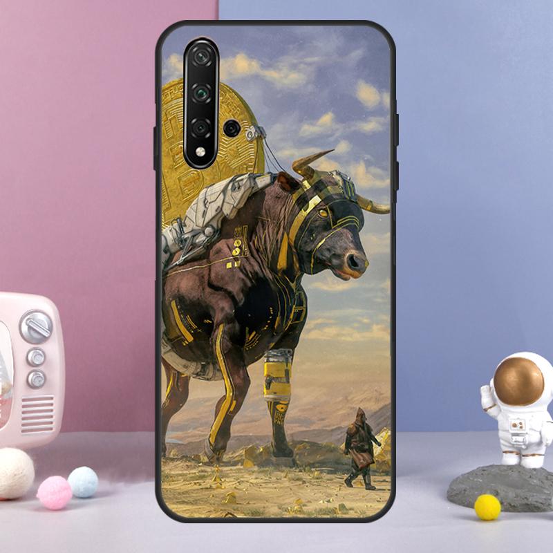BTC Bitcoin For Huawei Nova 7i 8i 11i 12i 12s Y73 Y70 Y90 Y60 Y72 Y61 Y91 9 10 SE P30 Pro P40 Lite Case